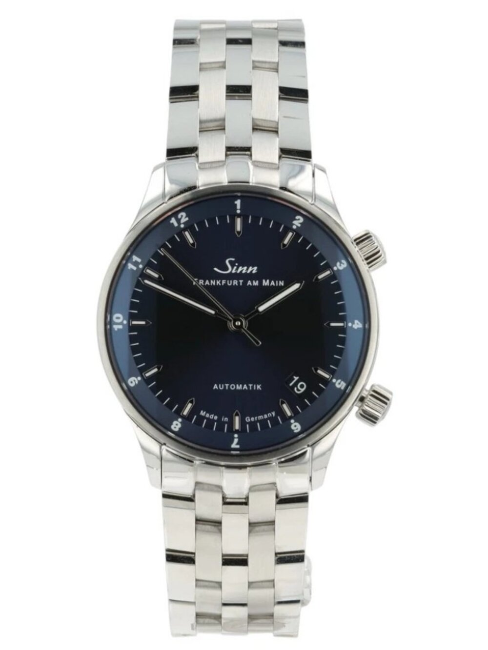 Sinn B Frankfurt Blue Dial Stainless Steel 34mm Automatic Men’s Watch 6033